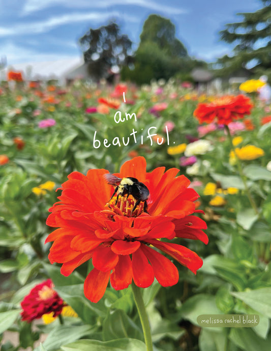 I Am Beautiful - Canvas or Print 8 x 10”