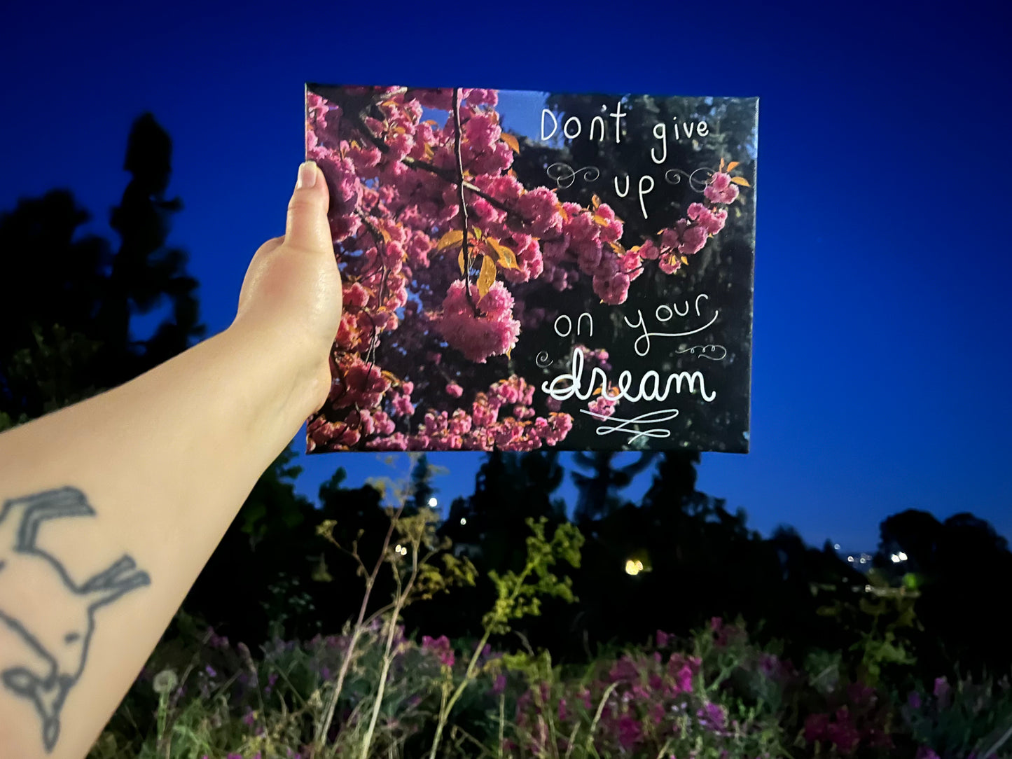 Don't Give Up On Your Dreams - Canvas or Print 8 x 10"