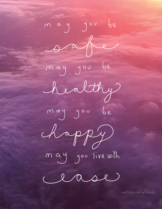 May You Be Happy - Canvas or Print 8 x 10"